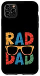 Coque pour iPhone 11 Pro Max Lunettes de soleil Rad Dad Cool Cadeau pour les pères à la mode Daddy Pops