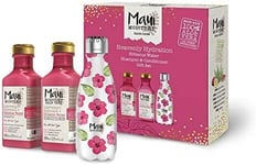 Gift Set Vegan Shampoo And Conditioner Set With Reusable Water Bottle Hibiscus 