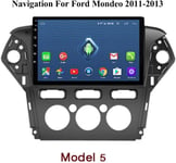 QXHELI pour Ford Mondeo 2007-2013 Double Din Navigation GPS À Écran Tactile Commande Au Volant Lecteur Vidéo Miroir Lien Bluetooth Stéréo Voiture