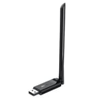 Ugreen AC650 Dual-Band WiFi USB-sovitin - Musta