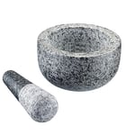 Westmark Mortier avec Pilon en Granit Naturel, grand, Diamètre intérieur: env. 9,5 cm, Gris, 69602260