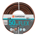 Gardena Tuyau de Comfort FLEX 13 mm (1/2 Pouce), 50 m: Tuyau de jardin flexible et flexible avec profilé de puissance, imprimé éclatant de 25 bars, sans pièces de système, emballés (18039-20)