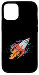 Coque pour iPhone 12/12 Pro Exploration de galaxies lointaines dans un vaisseau spatial