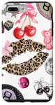 Coque pour iPhone 7 Plus/8 Plus Ball 8 & Cheetah Kiss Rouge à lèvres Lucky Disco