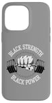 Coque pour iPhone 14 Pro Max Black History Month Entraînement Gym Haltérophilie Force Force