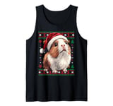 Guinea Pig Santa Hat Ugly Christmas Holiday Guinea Pig Lover Tank Top