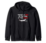 Funny Man on Wings of Plane Movie Quote Vintage Zip Hoodie