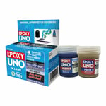 Tvåkomponents epoxilim Fusion Epoxy Black Label Unom98 Universal Marinblå 100 g