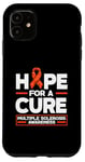 iPhone 11 Hope For A Cure Orange Ribbon Multiple Sclerosis Awareness Case