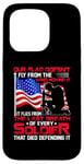 Coque pour iPhone 15 Pro Veteran From The Last Breath Of Every Soldier American Flag