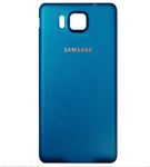 Cache Batterie Samsung Galaxy Alpha ( G 850 F ) Bleu + Verre Trempé