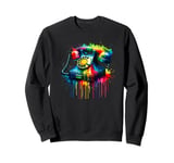 Splash Art Vintage Telephone Landline Dial Sweatshirt