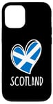 iPhone 12/12 Pro UK Scotland Cute Heart Scottish Flag Kids Girls Case