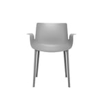 Kartell - Piuma Chair 5802, Grey - Ruokapöydän tuolit - Piero Lissoni - Harmaa - Synteettinen/Muovi