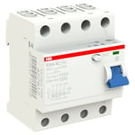 ABB - disjoncteur à courant résiduel pur 4 pôles 25A 30mA type ac F204 4 modules F427812