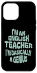 Coque pour iPhone 14 Pro Max Funny English Teacher Genius, meilleur professeur d'anglais au monde