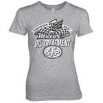 Hybris STP Oil Treatment Distressed Girly Tee (DarkGrey,XL)