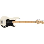 Fender Standard Precision Bass MN, Black Pickguard, Olympic White