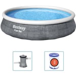 Bestway - Ensemble de piscine gonflable Fast Set avec pompe 396x84 cm