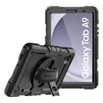 Armor-X Samsung Galaxy Tab A9 Skal Rainproof Rugged Case Hand Strap Kickstand