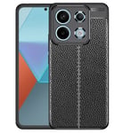 Xiaomi Poco X6 5G Leather Texture Case Black