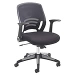 Office Hippo Desk Chair, Ergonomic Mesh Back Computer Chair With Synchro Recline and Folding, Flip-Up Arms, Black