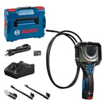 Bosch Professional Inspection Camera GIC 12V-5-27 C (Cable Length: 150 cm, Orientation Function AutoUp, high Resolution Display: 5’’ Screen, 1280x720 px, in L-boxx)