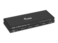 Equip Hdmi Splitter 2.0 4 Port Ultra Slim 4K/60Hz Schwarz