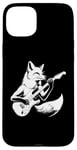 iPhone 15 Plus Fox Playing Electric Guitar Rock Star Guitarist Case