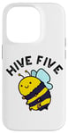 Coque pour iPhone 14 Pro Hive Five Funny Bee Jeu de mots