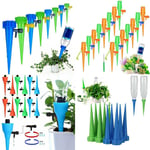 4x Plant Self Watering Spikes Stakes Auto Drip Irrigation System Garden Lawn L6