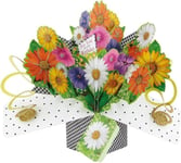 Birthday Flowers Pop-Up Greeting Card Original Second Nature 3D Pop Up Cards