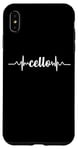 Coque pour iPhone XS Max Cello Heartbeat ECG Violoncello Cellists & String Virtuosos