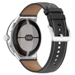 Klokkerem i ekte skinn 20 mm for Google Pixel Watch 1/2 Sort