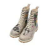 DOGO, FKL Long Boots A Flower From The Past, Vegan, Chaussures femme, Bottes et bottines, Multicolore Chaussures imprimées, 36 EU