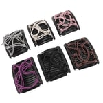 Magic Elastic Hair Clips Double Clips Bun Maker Purple Beige Coffee Pink Silver