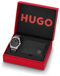 HUGO Real Men's Bracelet Watch and Wallet Gift Set