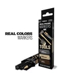 AK Interactive Real Colors Fast Dry Acrylic Markers Tools (3 Piece) Set - RCM101