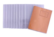 Bright Ideas Clear PVC Book Covers – Aa, 250 Micron, PK10 Covers. Thicker and Extra Strong Sturdy Plastic Book Covers. Easy to Clean Plastic and Wipeable Made to Protect School Exercise Books. BI9002.