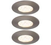 Briloner 7204-031 - SETTI 3x LED-kylpyhuoneen valo ATTACH LED/5W/230V IP44