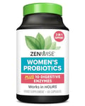 Zenwise Health Womens Probiotics for Gut Health with Digestive Enzymes for Bloating Relief and Digestive Health for Women-60 Count