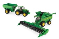 ERTL - Combine harvester JOHN DEERE S780 with JOHN DEERE 7240R and transfer c...