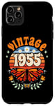 Coque pour iPhone 11 Pro Max 70 Ans Année 1955 Papillon Femme 70eme Anniversaire 1955