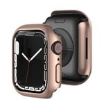 Hård PC Skal Apple Watch 7 41 mm - Rose Guld Gul