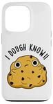 Coque pour iPhone 13 Pro Jeu de mots « I Dough Know Funny Food »