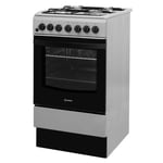 Indesit 50cm Dual Fuel Cooker - Grey IS5G4PHSS