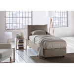 Talamo Italia Lit simple Carla, Lit conteneur avec revêtement en tissu, 100% Made in Italy, Ouverture frontale, adapté au matelas Cm 90x200,