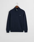 GANT - Bomullsgenser med half-zip til ungdom  evening blue