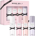 4 X  50ml  Miss So...? Mini Galore Womens Body Fragrance Gift Set