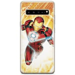 ERT GROUP Coque de Protection pour Samsung S10 5G - Motif Marvel Iron Man 007 - Parfaitement adaptée à la Forme du téléphone Portable - Coque en TPU